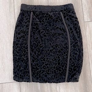 Leopard Bodycon Mini Skirt